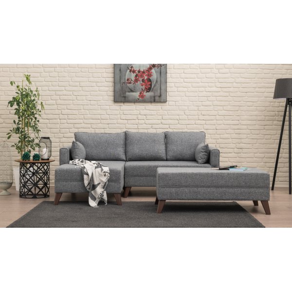 Bella divansovesofa - grå Bella divansovesofa - grå