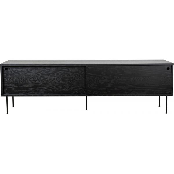 Volume mediebenk 178 cm - Svartbeiset