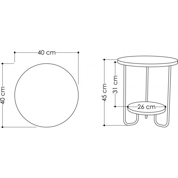 Corro sidebord - Eik Corro sidebord - Eik