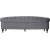 Oxford deluxe 3-seters sofa i gr flyel