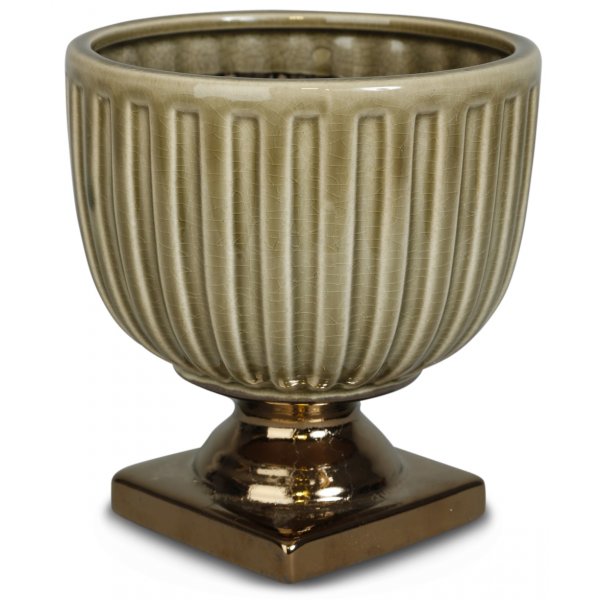 Krukke Grek p fot H18,5 cm - Grnn