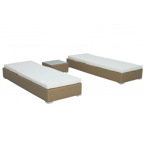 Solsenger 2 stk med bord - Naturrotting