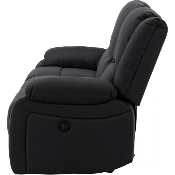 Singapore 3-seters hvilesofa - svart