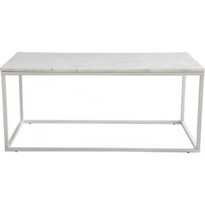 Accent sofabord 110 - Hvit marmor Accent sofabord 110 - Hvit marmor
