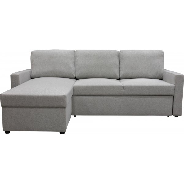 Dream divansofa med sengefunksjon og oppbevaring - lys gr
