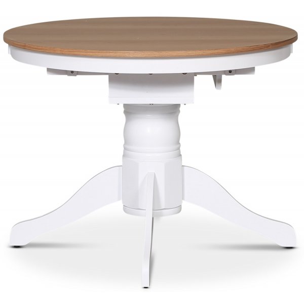 Fitchburg spisegruppe; Ovalt spisebord 106-141 cm - Hvit / Oljet eik med 4 stk Danderyd No.16 spisestoler Svart + 4.00 x Stolpute Fitchburg spisegruppe; Ovalt spisebord 106-141 cm - Hvit / Oljet eik med 4 stk Danderyd No.16 spisestoler Svart + 4.00 x Stolpute