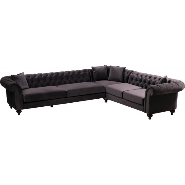 Bogart hjrnesofa - Brun