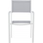 Spisegruppe med 6 stoler og spisebord 205 x 90 cm gr/hvit - Copacabana