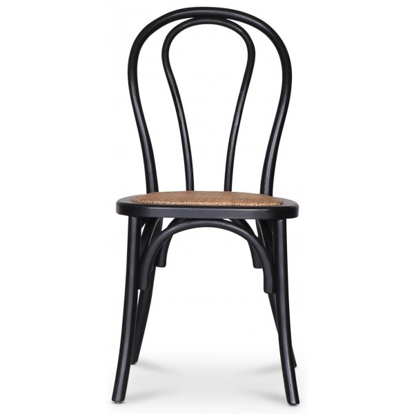 Omni spisegruppe, rundt spisebord Ø130 cm inkludert 4 stk. svarte Tony stoler - Svartbeiset eik + 3.00 x Møbelføtter Omni spisegruppe, rundt spisebord Ø130 cm inkludert 4 stk. svarte Tony stoler - Svartbeiset eik + 3.00 x Møbelføtter