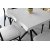 Safira spisebord 80 cm - Hvit