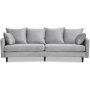 Gotland 3-seter buet sofa - Lysegr flyel