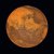 Glassbilde The Planet of Mars - 80x80 cm
