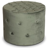 Sitta Sittepuff med knapper - Olivengrønt fløyel Sitta Sittepuff med knapper - Olivengrønt fløyel