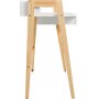 Brent skrivebord 96 x 55 cm - Hvit