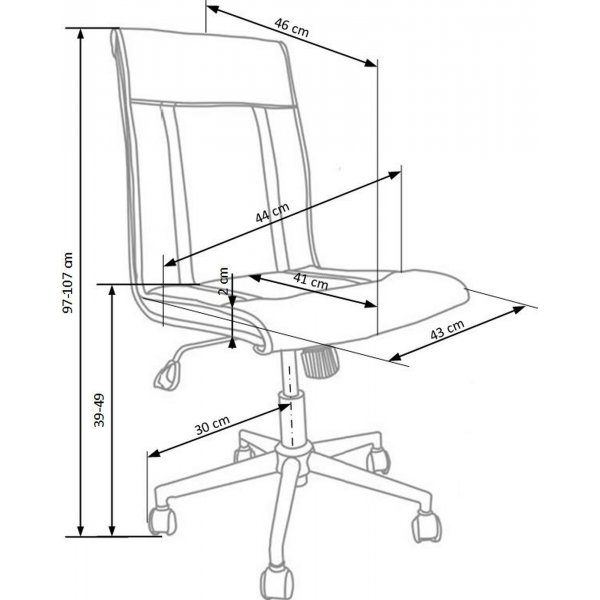 Blakely kontorstol - Gr�