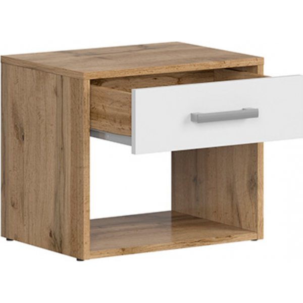 Matos nattbord - Eik/hvit Matos nattbord - Eik/hvit