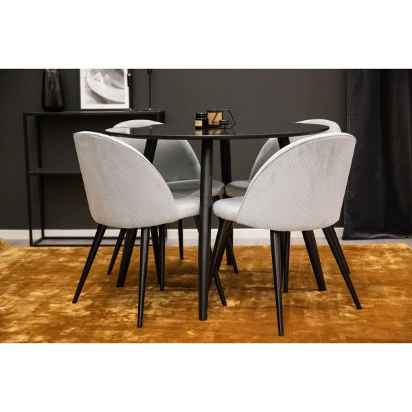 Viskoseteppe Bryan - Sennepsgul Viskose