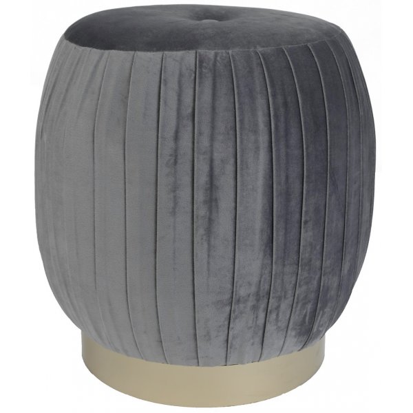 Wrinkle sittepuff - Mørkgrå Fløyel Wrinkle sittepuff - Mørkgrå Fløyel