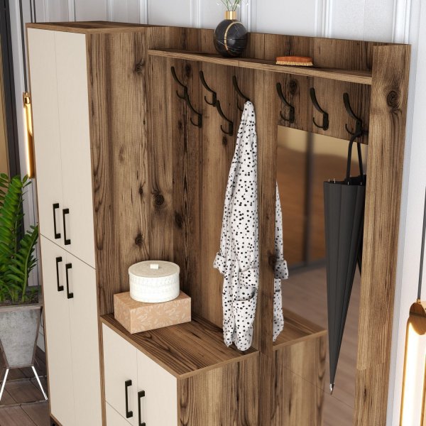 Berlin gangmøbel, abc - Valnøtt/krem Berlin gangmøbel, abc - Valnøtt/krem