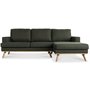 Ventura 2-seters sofa med pen avsluttning - Mrkegrnn