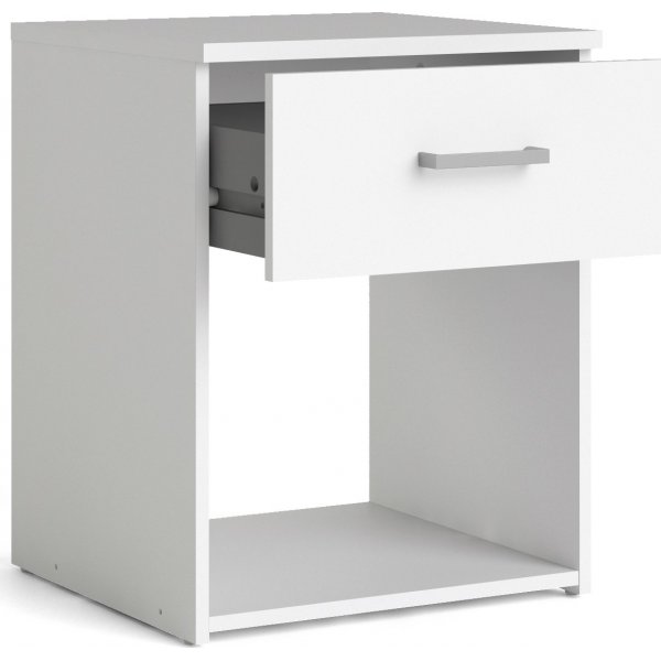 Space nattbord - Hvit