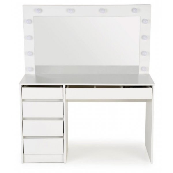 Facada sminkebord XL 120x 55 cm - Hvit + Tekstilrens for møbler Facada sminkebord XL 120x 55 cm - Hvit + Tekstilrens for møbler
