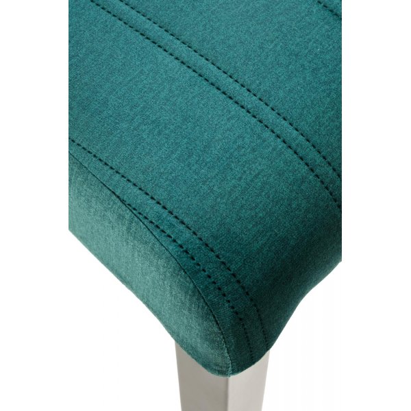 Stol Heather - Grønn fløyel & svart Stol Heather - Grønn fløyel & svart