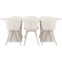 Spisebord Narvik med 6 Lilja stoler - Beige