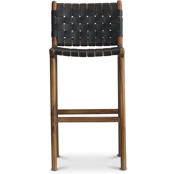 Porto barstol - Svart / Teak Porto barstol - Svart / Teak
