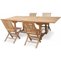 Edenryd spisegruppe som består av et spisebord, 160-210 cm og 4 Edenryd-stoler - Teak