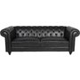 Charlietown 3-seters sofa - Antikk svart
