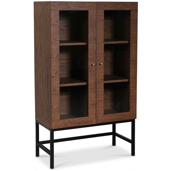Carl vitrineskap (Highboard) - Brunbeiset eik Carl vitrineskap (Highboard) - Brunbeiset eik