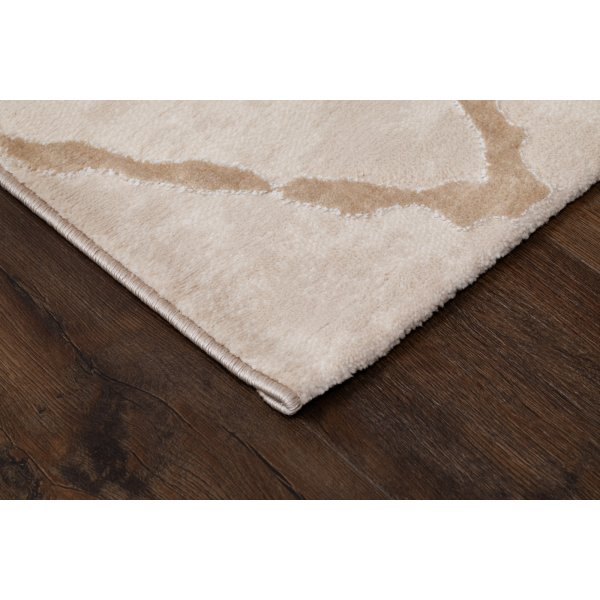 Karat Rhombus maskinvevd teppe Natural