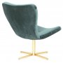 Tulipandesign lenestol - Myntegrnn (flyel) / Messing + Flekkfjerner for mbler