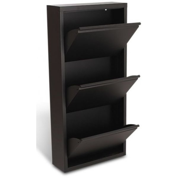 Ramsjö skoskap 3 stk. rom - Svart Ramsjö skoskap 3 stk. rom - Svart