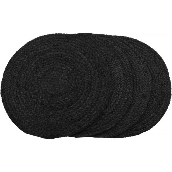 Bombay bordplate - Mørkegrå jute - Ø38 Bombay bordplate - Mørkegrå jute - Ø38