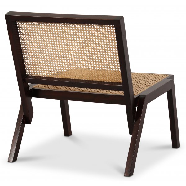 Rizz loungestol - Mahogny / Lys rotting