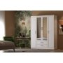 Henna garderobe 140 x 50 x 210 cm - Hvit