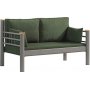 Kappis 2-seters utesofa - Brun/grnn