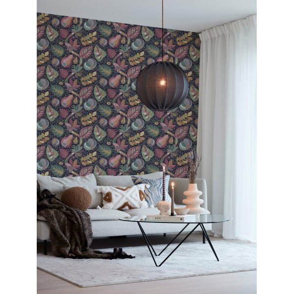 A&E tapet 180 x 270 cm - Mørk blå A&E tapet 180 x 270 cm - Mørk blå