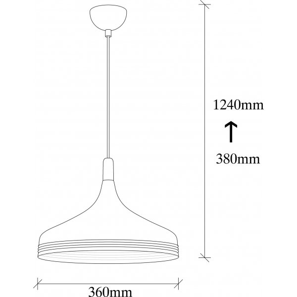 Samba taklampe 3723 - Hvit/gull/kobber Samba taklampe 3723 - Hvit/gull/kobber