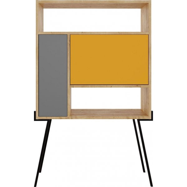 Tatti skap - Eik/sennepsgul/antrasitt Tatti skap - Eik/sennepsgul/antrasitt