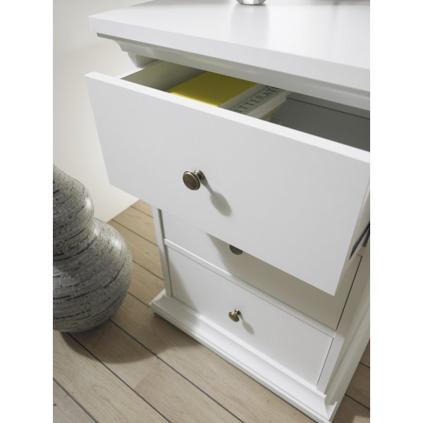 Paris skrivebord 130 x 61,5 cm - Hvit Paris skrivebord 130 x 61,5 cm - Hvit