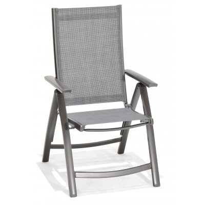 Scottsdale utegruppe. Bord p 150 cm, inkl. 2 Solana posisjonsstoler og benk - Shabby Chic-gr + Mbelpleiesett for tekstiler