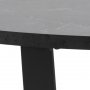 Amble rundt spisebord 110 cm - Svart/Marmor
