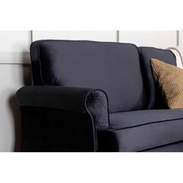 Tyger 2-seters sofa - Svart