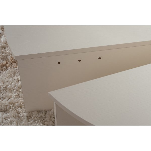 Orion salongbord 90 x 90 cm - Hvitmalt tre Orion salongbord 90 x 90 cm - Hvitmalt tre