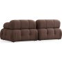 Doblo 2-seters sofa i boucl - Brun Cappuccino