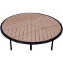Bergamo sidebord - svart/ keiserfiner