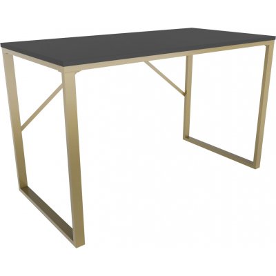 Layton skrivebord 120 x 60 cm - Gull/antrasitt